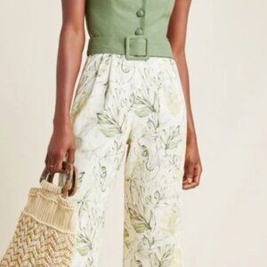 Gal Meets Glam Jump Suit - Size 2 Linen Blend - No Belt Included